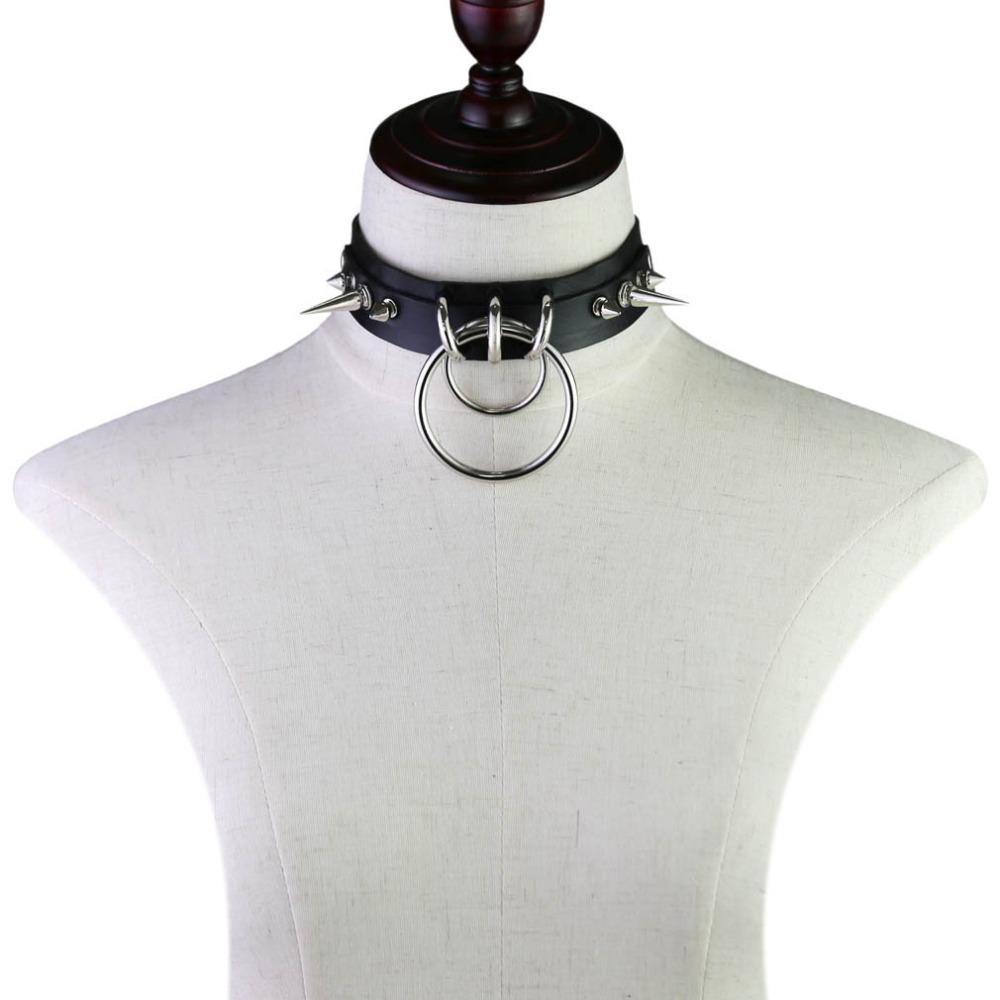 Spiked Choker For Women Men Punk Rock Collar Goth Fashion Necklaces  Leather Studded Choker Girls Harajuku Gothic Jewelry