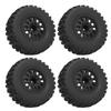4 Pcs 1/10 RC Wheels 110mm Diameter 45mm Width 12mm Connector Rubber Plastic RC Short Course Trucks 