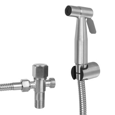 Stainless Steel Hand Bidet Faucet Shower Head Bidet Sprayer Set For Toilet Handheld Self Cleaning For Bathroom Hand Sprayer