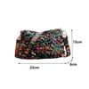 Yogodlns Luxury Women Sequins Wide Strap Shoulder Bag Fashion Shine Casual Crossbody  Bag Female Hip Hop Belt Bags Trend