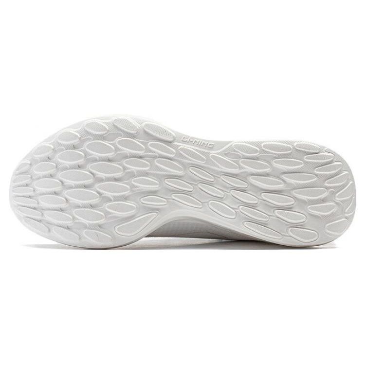 Li Ning Soft Casual Comfortable Shock Absorbing Non-Slip Wear-Resistant Low-Top Running Shoes Men Sneaker Cloud-White ARST047-3