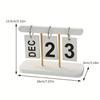 1pc Nordic Minimalist Creative Flip Calendar Desk Decor for Living Room, Coffee Table, or Office Decoration