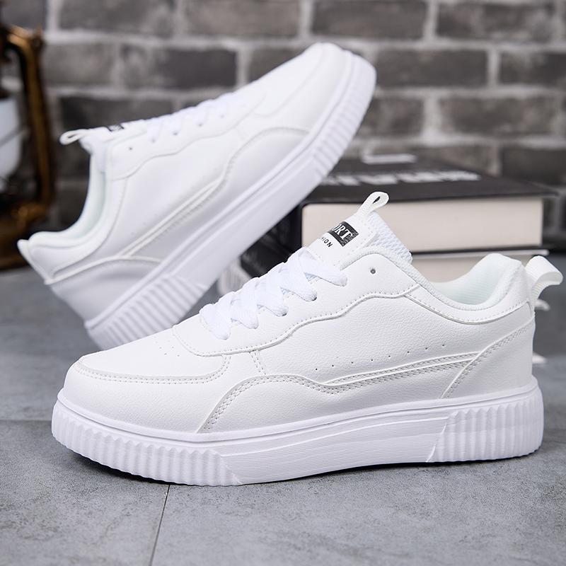 

White Women s Casual Skateboard Sneakers Fashionable Outdoor Walking Tennis Shoes for Men And Women Sports Running Footwear 36 білий