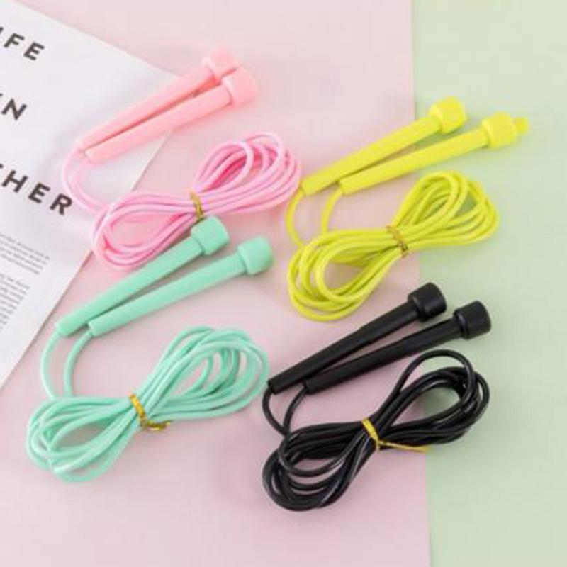 1 Pcs Speed Jump Rope Kids Pvc Skipping Rope Adjustable Fitness Equipment