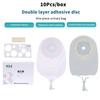 10 Pcs Drain Valve One-Piece System Colostomy Bags For Adults Disposable Colostomy Pouch Opening 20-65Mm With Clip Closure