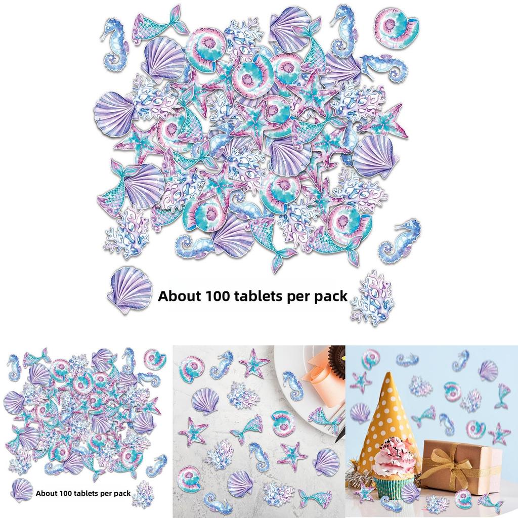Mermaid Starfish Coral Birthday Party Decor Confetti With Paper Material For Baby Shower Celebrations