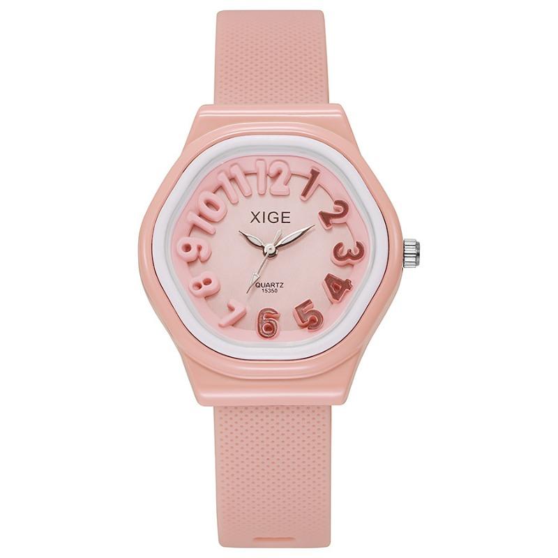 Ladies Watch Candy Color Silicone Watch Student Dopamine Color Matching Quartz Watch