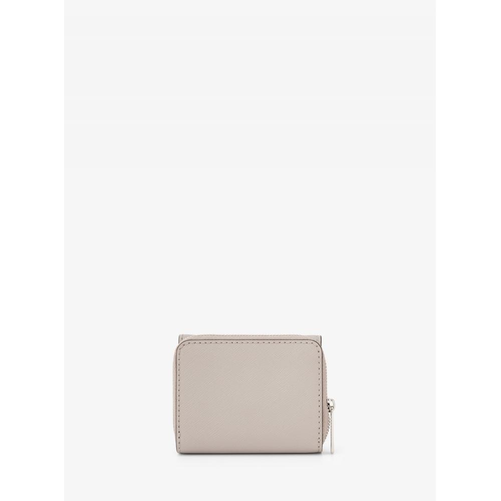 Michael Kors Jet Set Travel Mid Zip Wallet Small 35f3stvz5l35 Pearl Grey