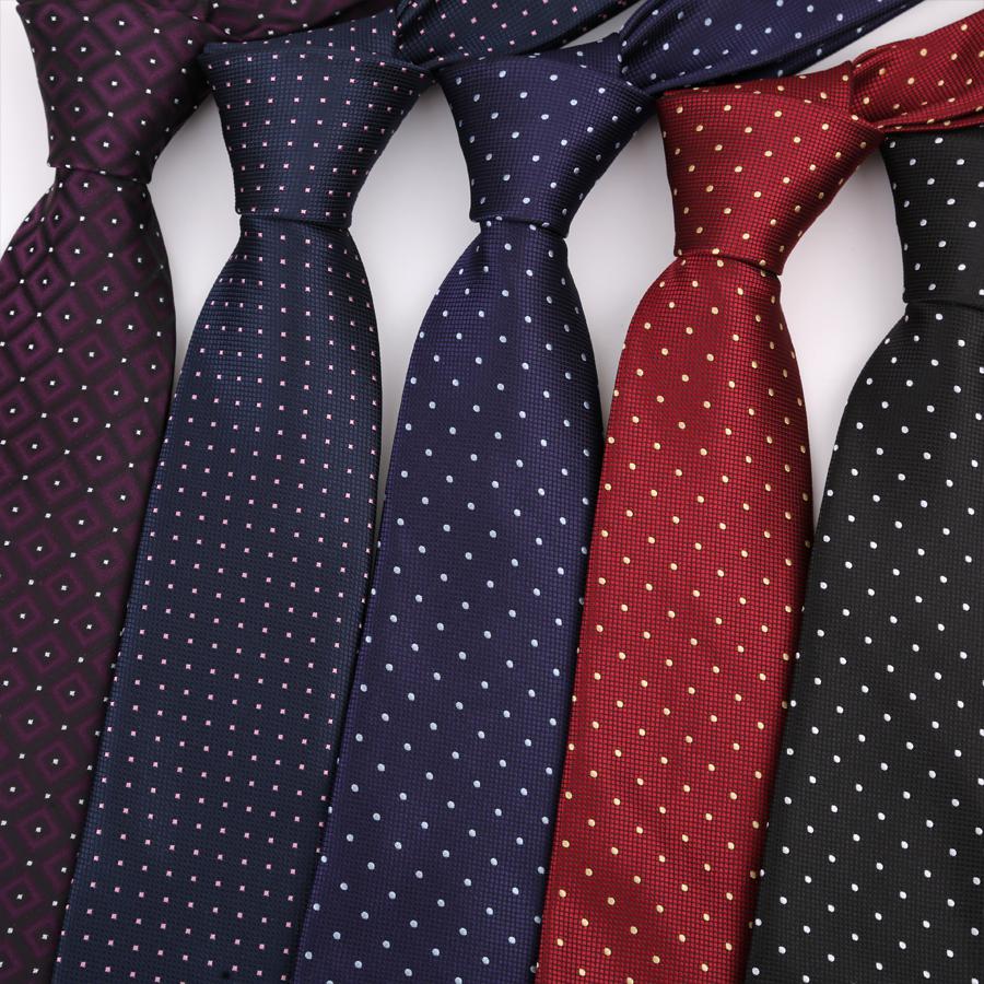 Luxury 8CM Mens Ties Necktie Polka Dot Ties For Man Groom Neck Tie For Men Business Wedding Party