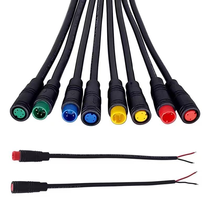 M6  2/3/4/5 Pin Core 6mm Male Female Julet Electric Ebike Butt Plug Connector Cable Signal Sensor Waterproof Scooter Wire