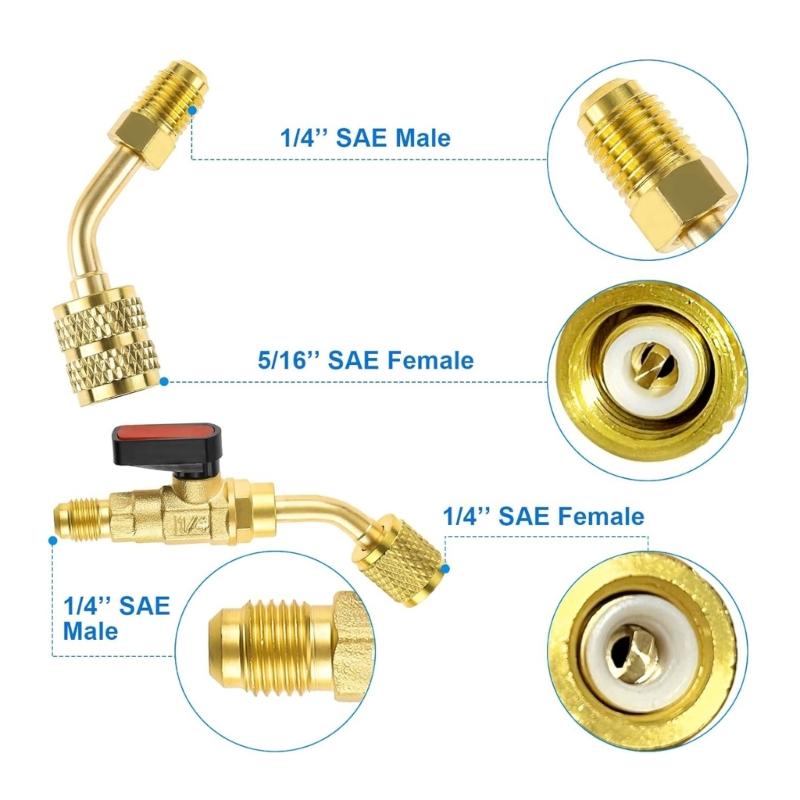 Maintenance Tool Cooling System Tool Refrigerant Adapter Valves Core and Remover Perfect for Cooling System Maintenance