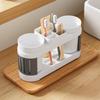 Bathroom Toothbrush Toothpaste Shelf Advanced All-In-One Toothbrush Single/Double Mouthwash Cup Bathroom Wash Set Cup Holder