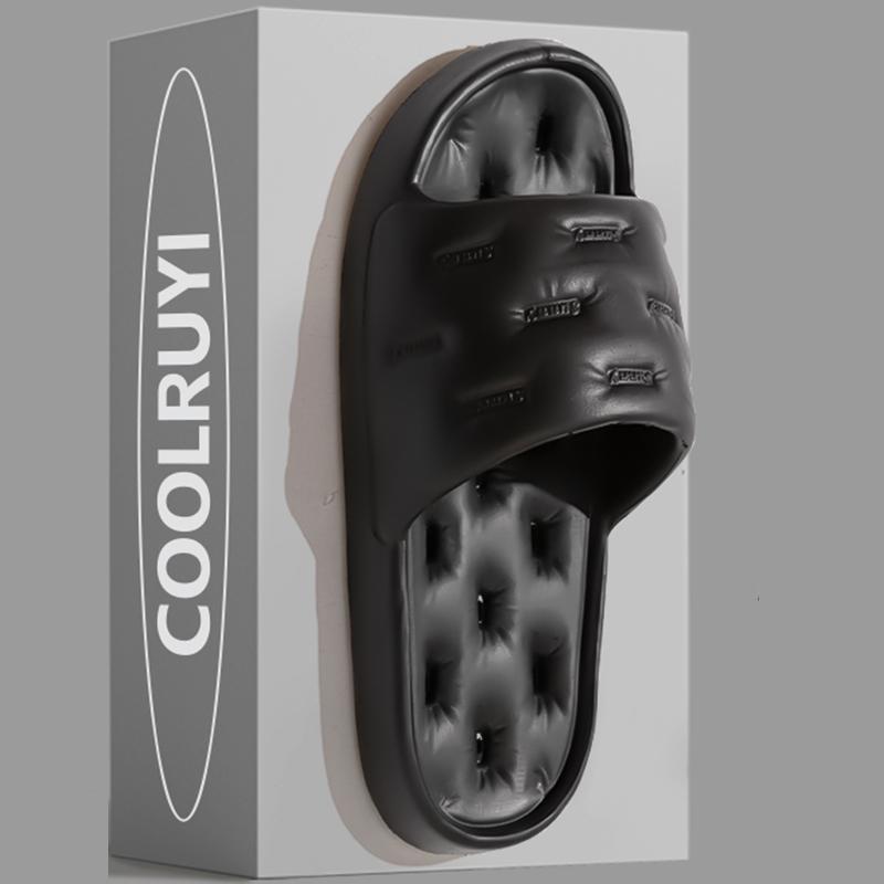 

Тапочки для душа Eva Non Slip для женщин, с защитой от протекания, мягкие, женские, с выемкой, для дома, шлепанцы Mujer 44-45 чёрный