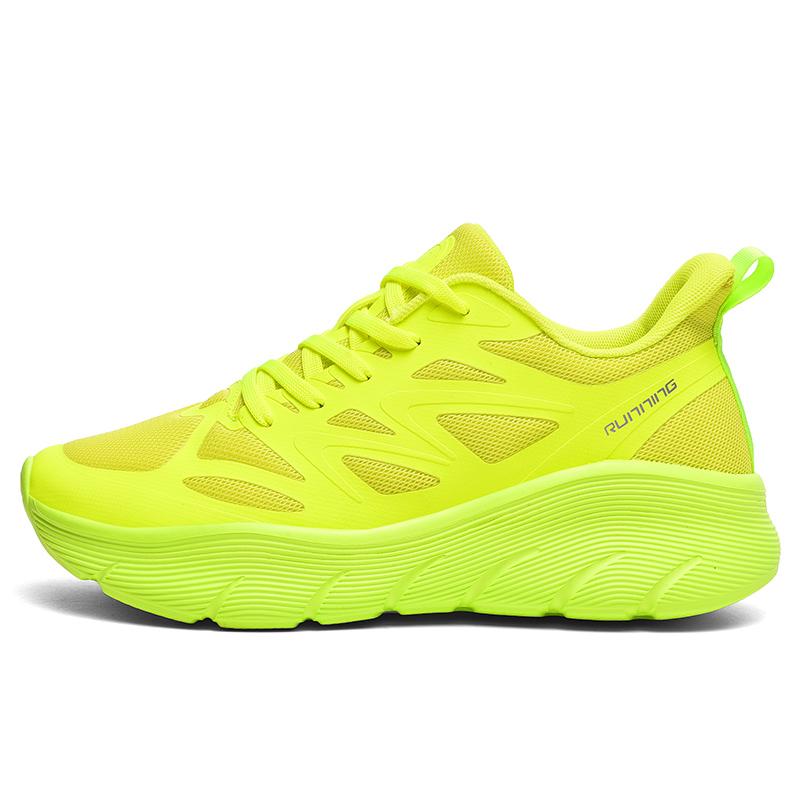 Women's Air Cushion Running Shoes with Shock Absorption Breathable Men's Lightweight Gym Sports Sneakers for Marathon Training