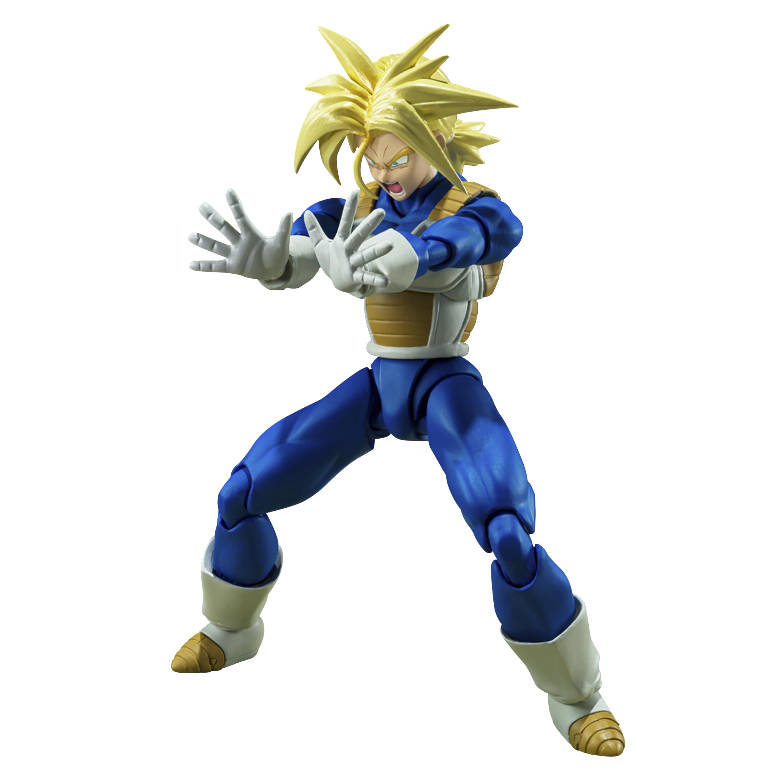 

TAMASHII NATIONS Dragon Ball Супер Сайян Транкс Сила, Которую Он Держит, Примерно 140 мм, Подвижная Фигурка из Окрашенного ПВХ S.H.Figuarts - Внутри, и