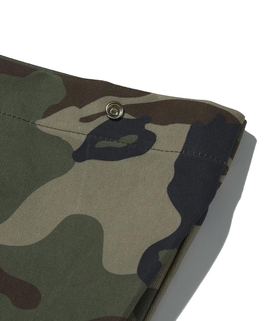 Borsa a Tote Grande in Camoscio Lavato [Mimetico]