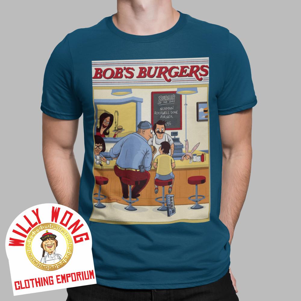 

Officially Licensed Bob BelcherBob039;s Burger T-Shirt Retro Classic Vintage Unisex T-Shirt L