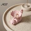 Gifts for Women Girls 3D Printed Lazy Lying Cat Lotus Jewelry Tray, Cute Figurine Desktop Organizer Tray Trinket Dish, Catchall Rings Earrings