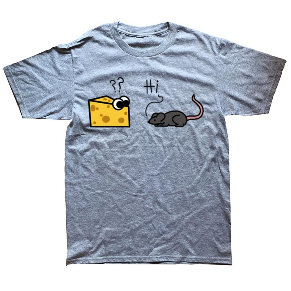 Funny Cheese Rats Graphic Tshirts Men Womens Fashion Casual Tshirt 100 Cotton Loose Oversized Rat Lovers T Shirt