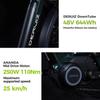 Electric Bicycle DERUlZ Lapis 27.5" E-Mountainbike with 250W 110Nm Mid-Drive Motor, 48V Battery,10 Speed ,,Max Range 161Km Load 150kg