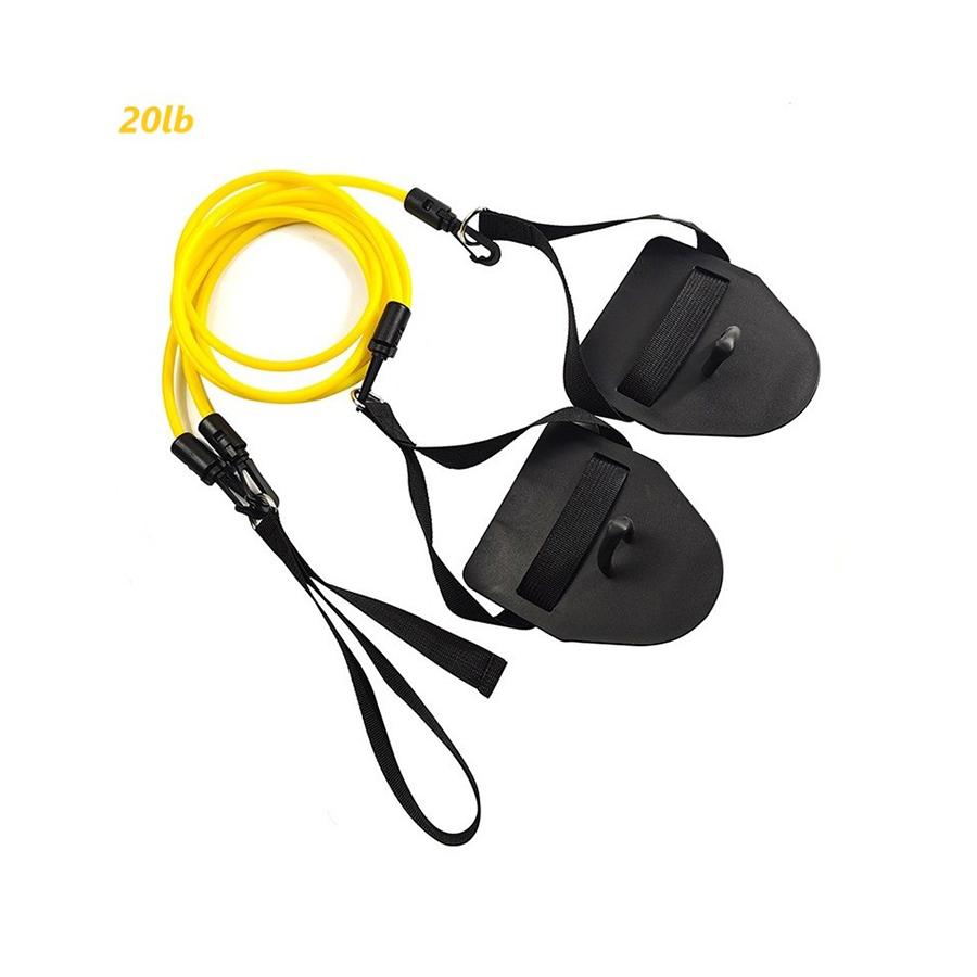 Traction Rope Floating Swimming Arm Strength Trainer Swimming Paddle Fins Training Equipment Dry Land Cord