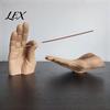 Study Room Desktop Ornaments Creative Hand Shape Incense Burner, Resin Decorative Ornament, Burner & Ash Collector Holder Set for Home Office