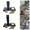Glass Railing Clamps Square Sturdy Stainless Steel Brackets for 8 12mm Glass Elegant Solution for Balconies and Stair