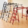 Multi-Functional Folding A-Frame Ladder and Drying Rack - Telescopic, Thickened Carbon Steel, No-Installation Required
