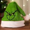 Grinch Green Christmas Hat With Thick Double Sided Velvet For Winter Holiday Celebration