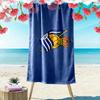 Real Sociedad Print Beach Towel, Large Soft Quick Dry Towel for Beach Camping Swimming