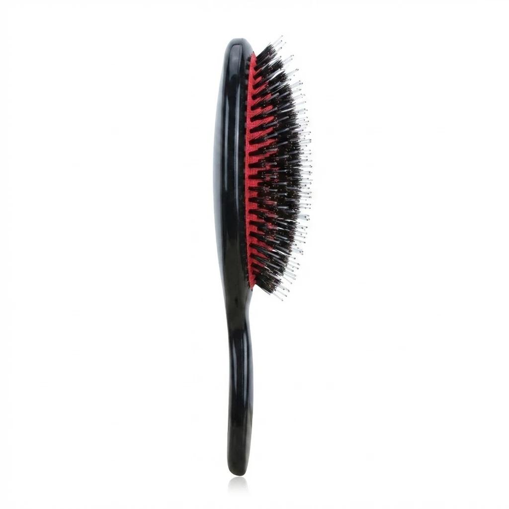 Hair brush for hair extensions with natural boar bristles L