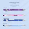 Custom Logo Colored Metal Gel Ballpoint Pen for Signing & Touchscreen Use