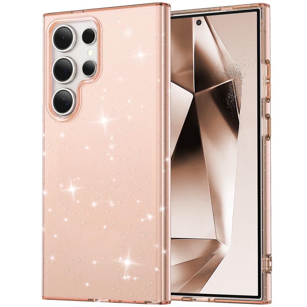 Applicable To Samsung S25ultra Mobile Phone Case S24 S23u Transparent Flash Powder S22 Terminator Magnetic Case Imd