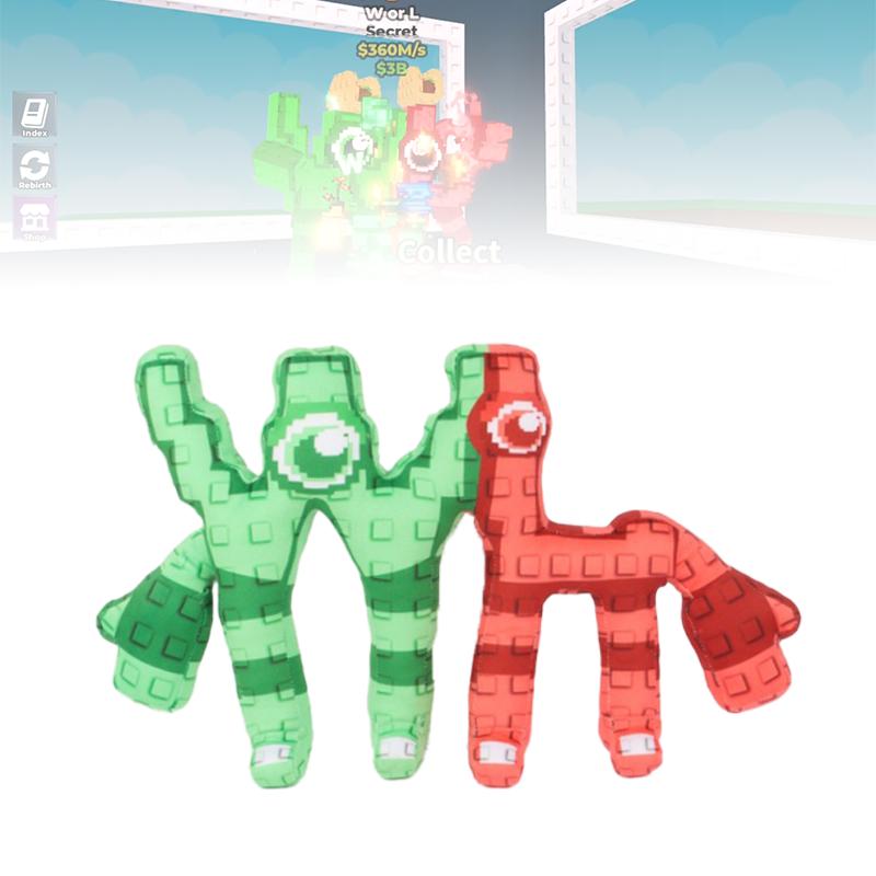 23/25CM New STEAL A BRAINROT Green No. 77 Blue No. 67 W or L Plush Toy Game Peripheral Hobby and Collectible Doll Fans Kid Gifts