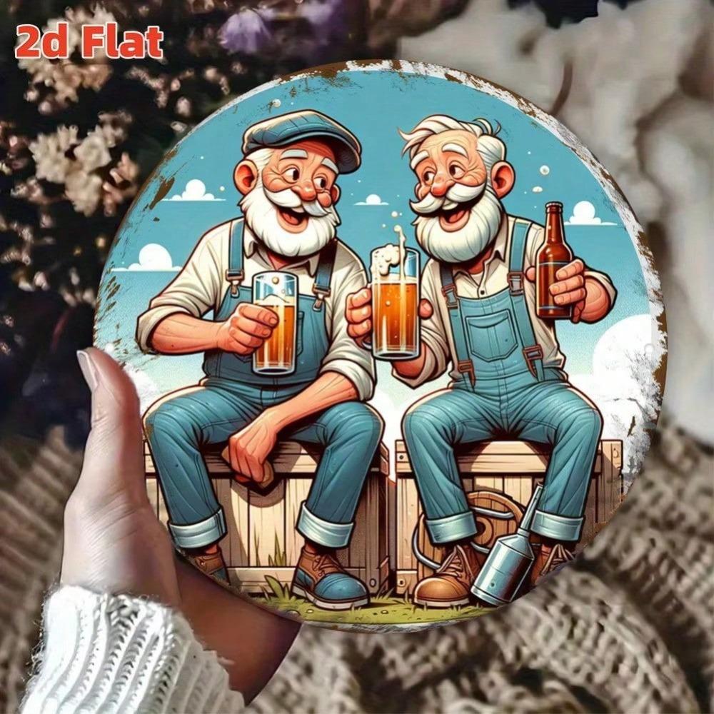 Waterproof Dustproof Metal Tin Sign for Indoor Outdoor Wall Decor