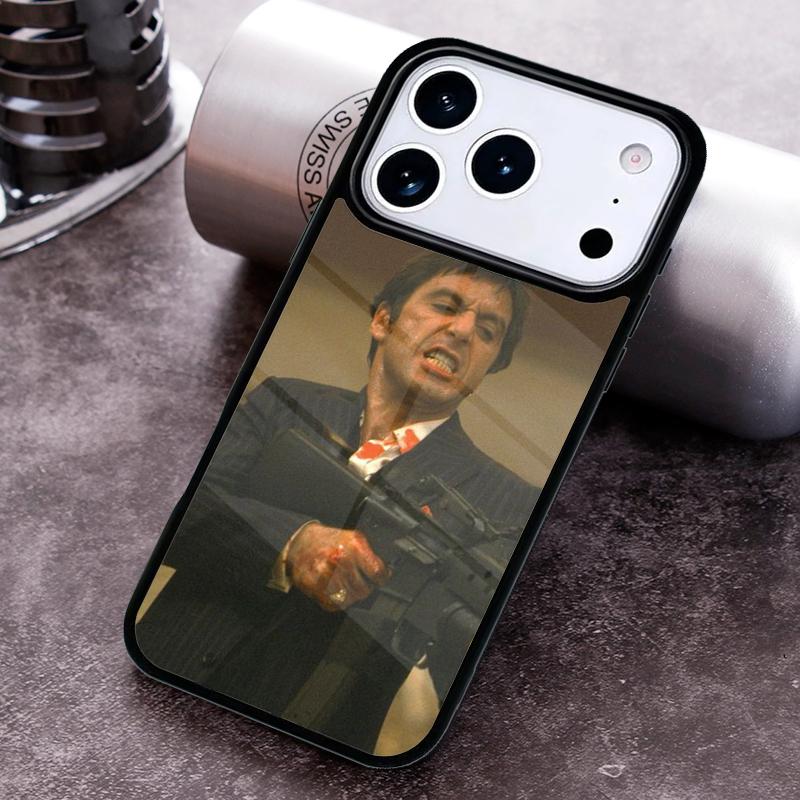Scarface Tony Montanna Poster soft Phone Case For iPhone 17,16e,15,14,13,12,11,Mini,Pro,MAX soft Silicone Cover