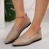 Flat Pointed Single Shoes Women 2024 New Lazy Foot Set Large Size Women Comfortable Shallow Mouth Shoes