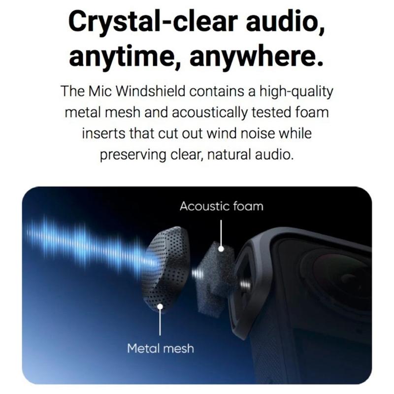 Against Air Noise Cover With Secure Break For 360 Cameras Wilderness Exploration Accessories