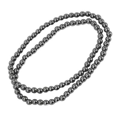 Terahertz Stone Bracelet Terahertz Beads Power Energy Stone Bracelet for Women Men