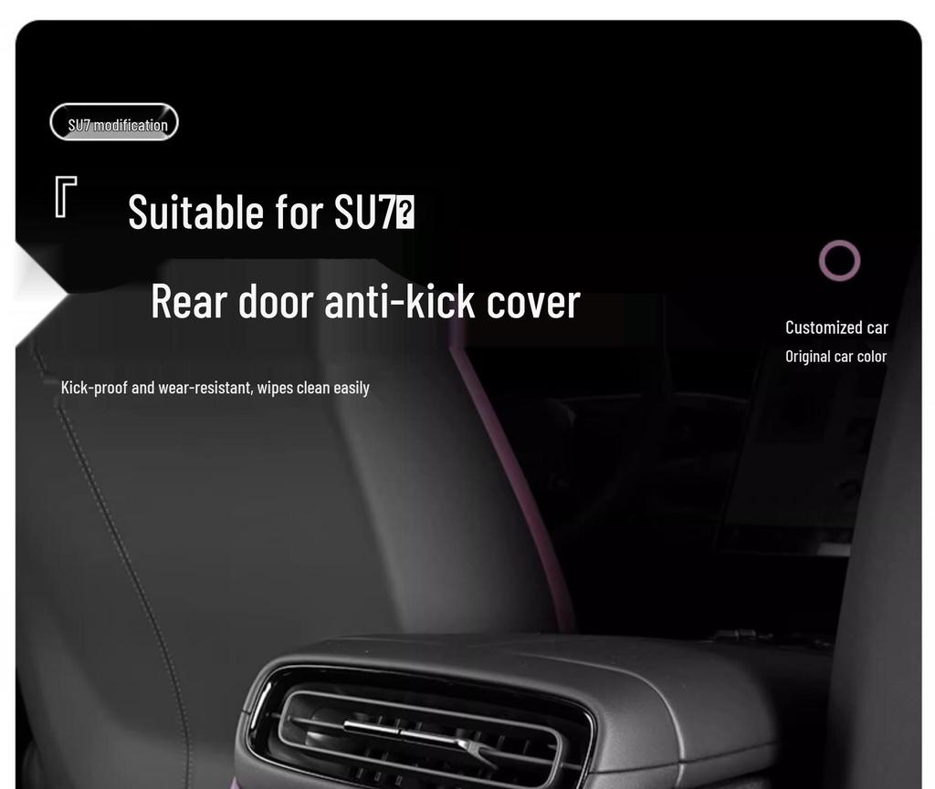Xiaomi SU7 Refrigerator Kick Mat & Storage Pad for Seat Back Vent Protection