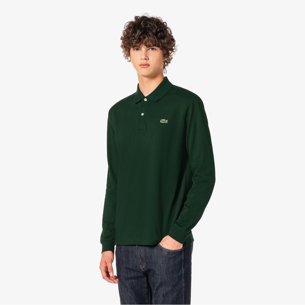 Lacoste Men's French Regular Fit Basic Long Sleeve Polo Shirt PH732E-56GYZP