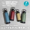 Atlas 600ml Vacuum Insulated Stainless Steel Water Direct Sports Drink Large Easy to with Direct Outdoor Smoky Bottle, Drinking, Insulated,