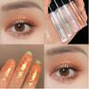 Sombra de olhos com glitter pigmentado frito de 4 cores, purê de batata, lantejoulas, luz de contas, à prova d'água, cosmético para os olhos, unicórnio