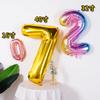 Small Digital Balloon 16-Inch Us Version Of Thin Body Decoration Birthday Party Aluminum Film Balloon Digital Balloon