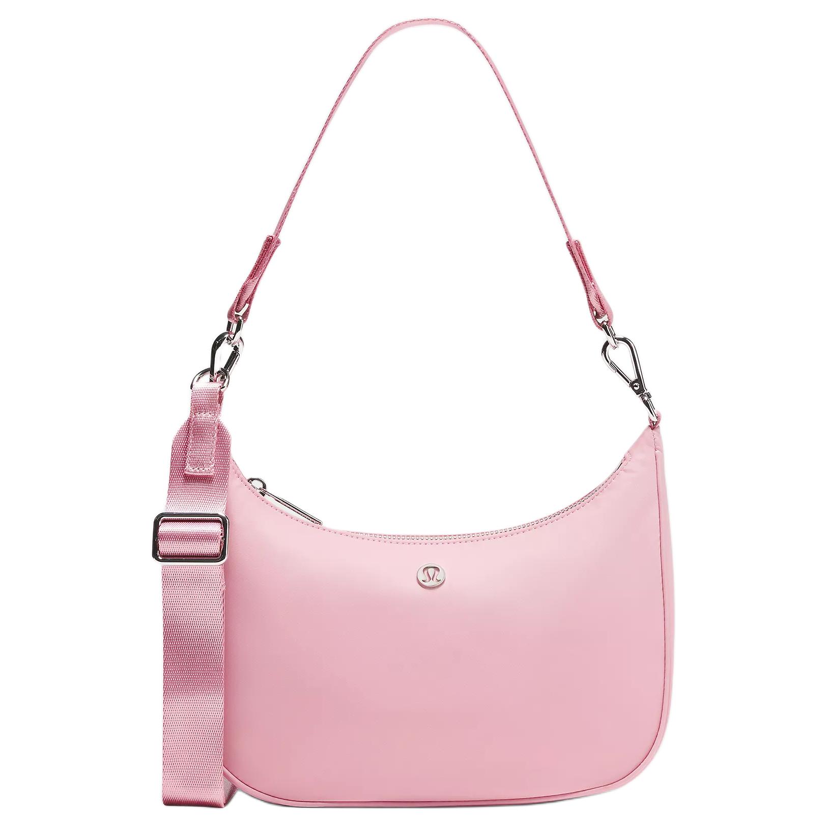 

Lululemon Adjustable 3L Brand Logo Recycled Nylon Underarm Crossbody Shoulder Mini Bag Women bags Pink LW9FFZS-067913 Pink,Mini