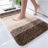 Simple Gradient Plush Floor Mat Bathroom Use To Water Absorption And Slip Anti