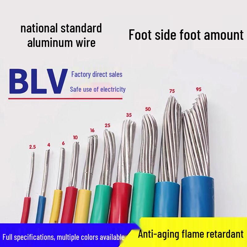 Anti-Aging Aluminum Core Wire for Household Use - Available in 2.5/4/6/10/16 sq sizes.