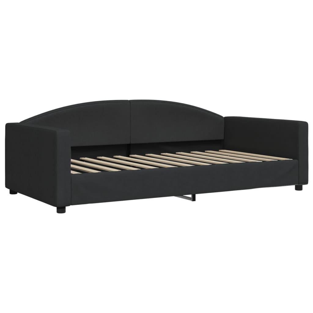 Daybed Black 100x200 Cm Fabric