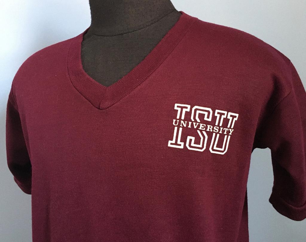 70s Vintage Iowa State Cyclones University ISU ncaa college short sleeve Sweatshirt - MEDIUM