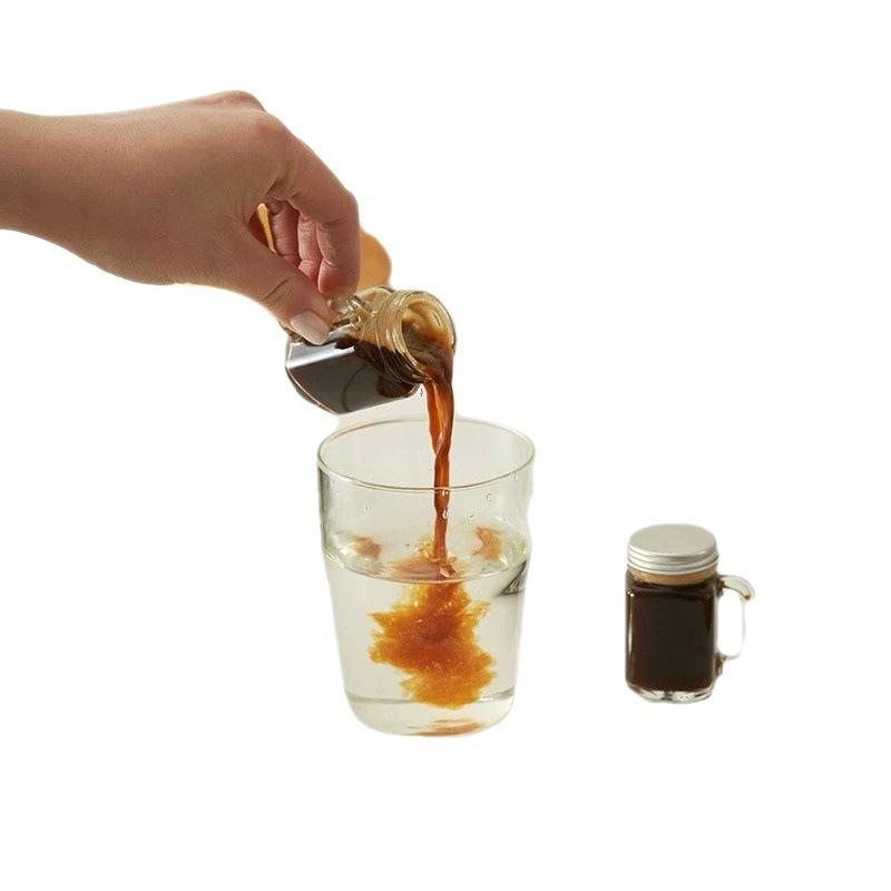 35/120ML Mini Honey Mason Jar Portable Smoothie Juice Cold Brew Coffee Cup Leakproof Party Bar Cocktail Wine Glasses Drinkware
